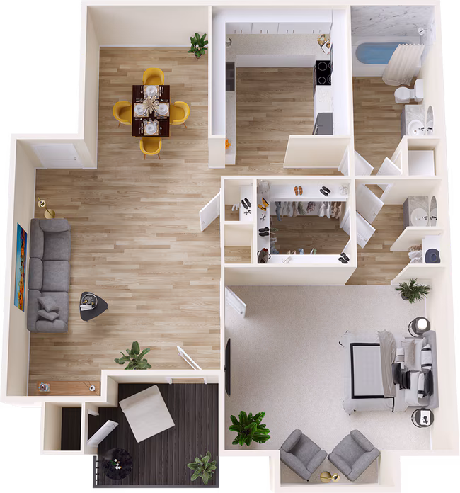 Unit 7215 1223 floor plan